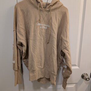 A&F Cream Hoodie